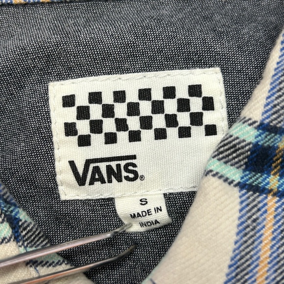 Vans Flannel Long Sleeve Plaid Button Up Shirt - Picture 3 of 11